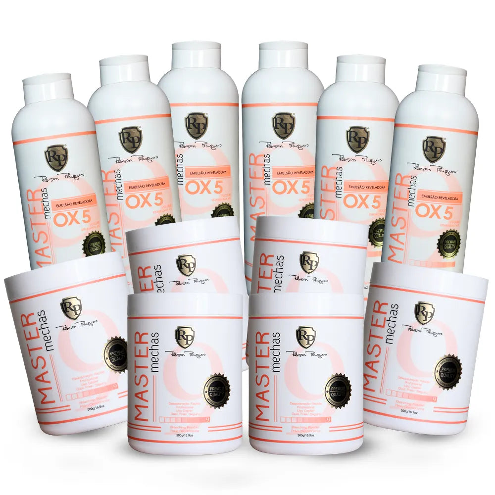 KIT 6 Polvos Decolorante Master Mechas + 6 OX05