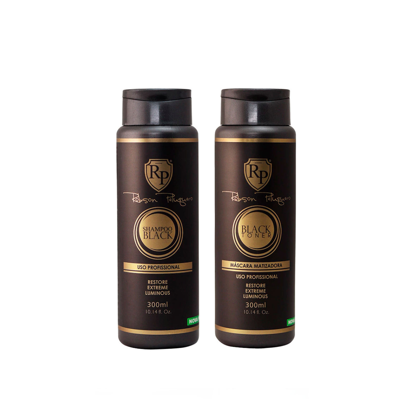 Robson Peluquero Home Care Black / Silver Kit 2x300ml / 2x 10.1 Oz