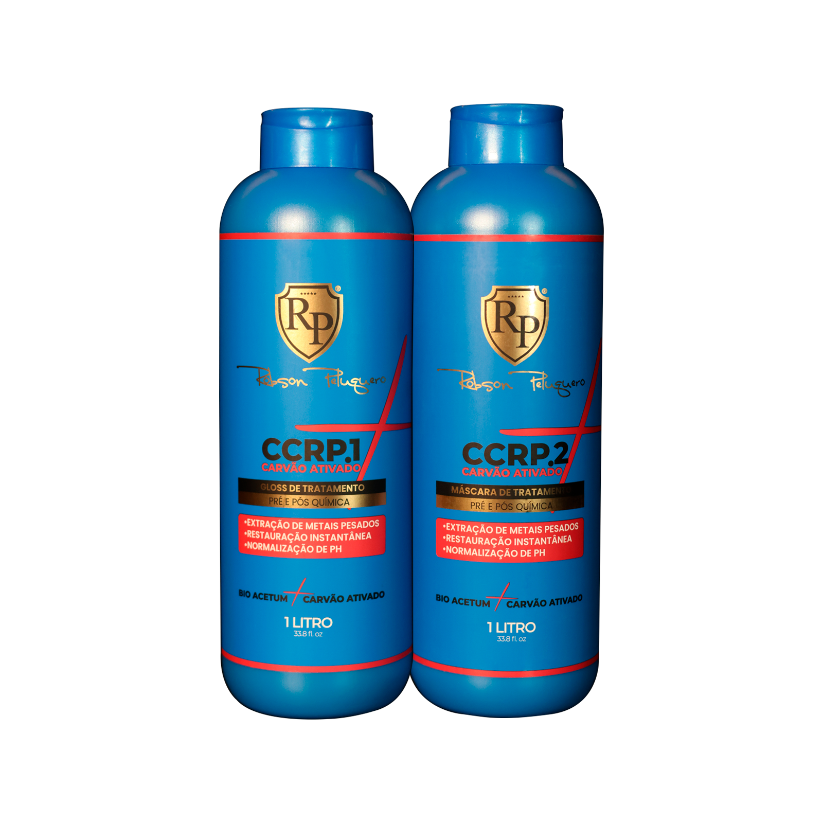 Robson Peluquero CCRP Activated Charcoal Professional Kit 2x 1 Litre / 2x 10.14 fl oz