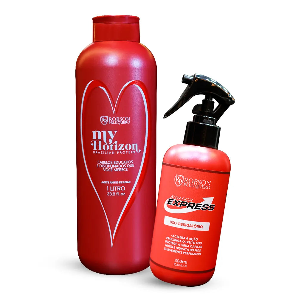Kit de Tratamento Capilar Robson Peluquero My Horizon + Ativador Express – Profissional 1L e Ativador