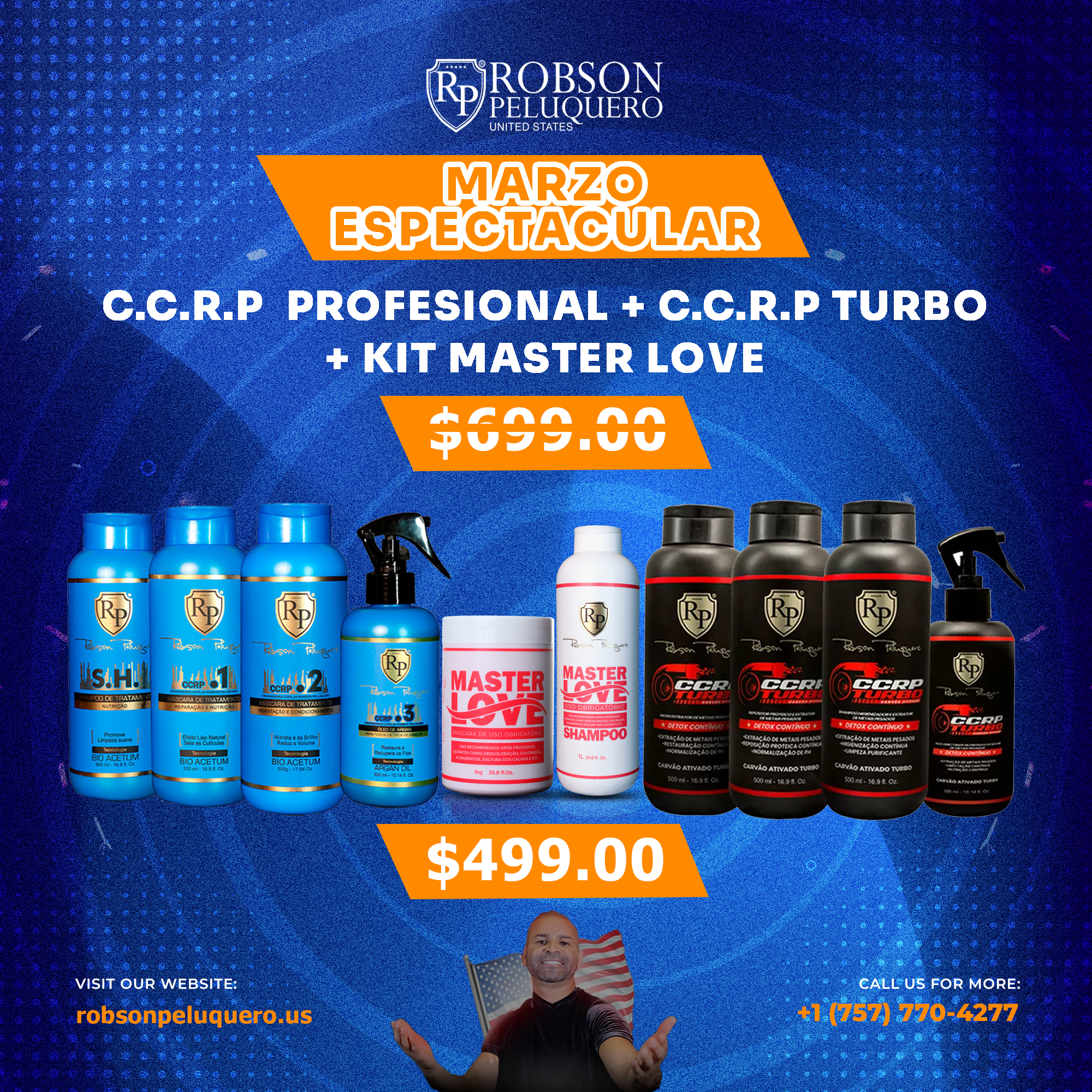 CCRP Capillary Schedule Professional Treatment Kit + CCRP Turbo Kit + Master Love Kit