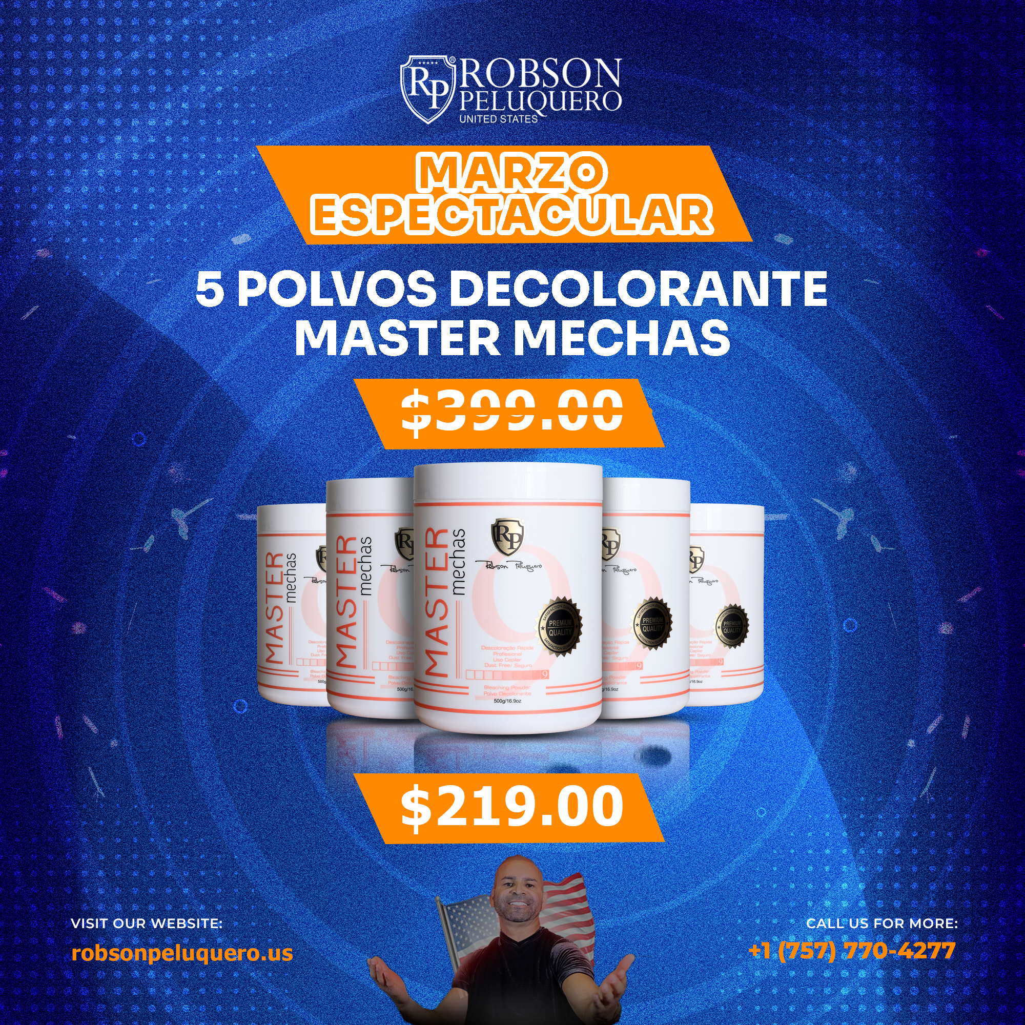 5 Polvos Decolorante Master Mechas