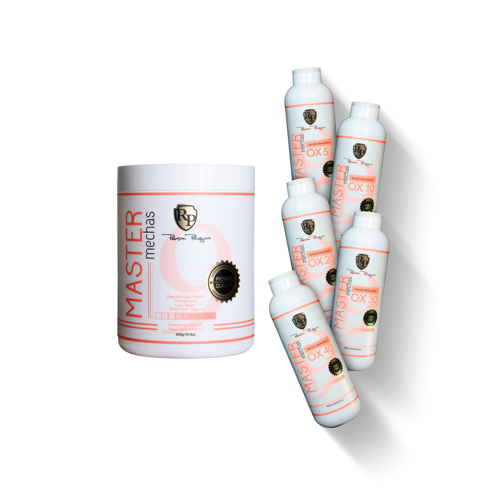 Robson Peluquero Kit Powder for Bleaching and OX's 05 / 10 / 20 / 30 / 40 (Master Mechas Kit Complet Descoloration)