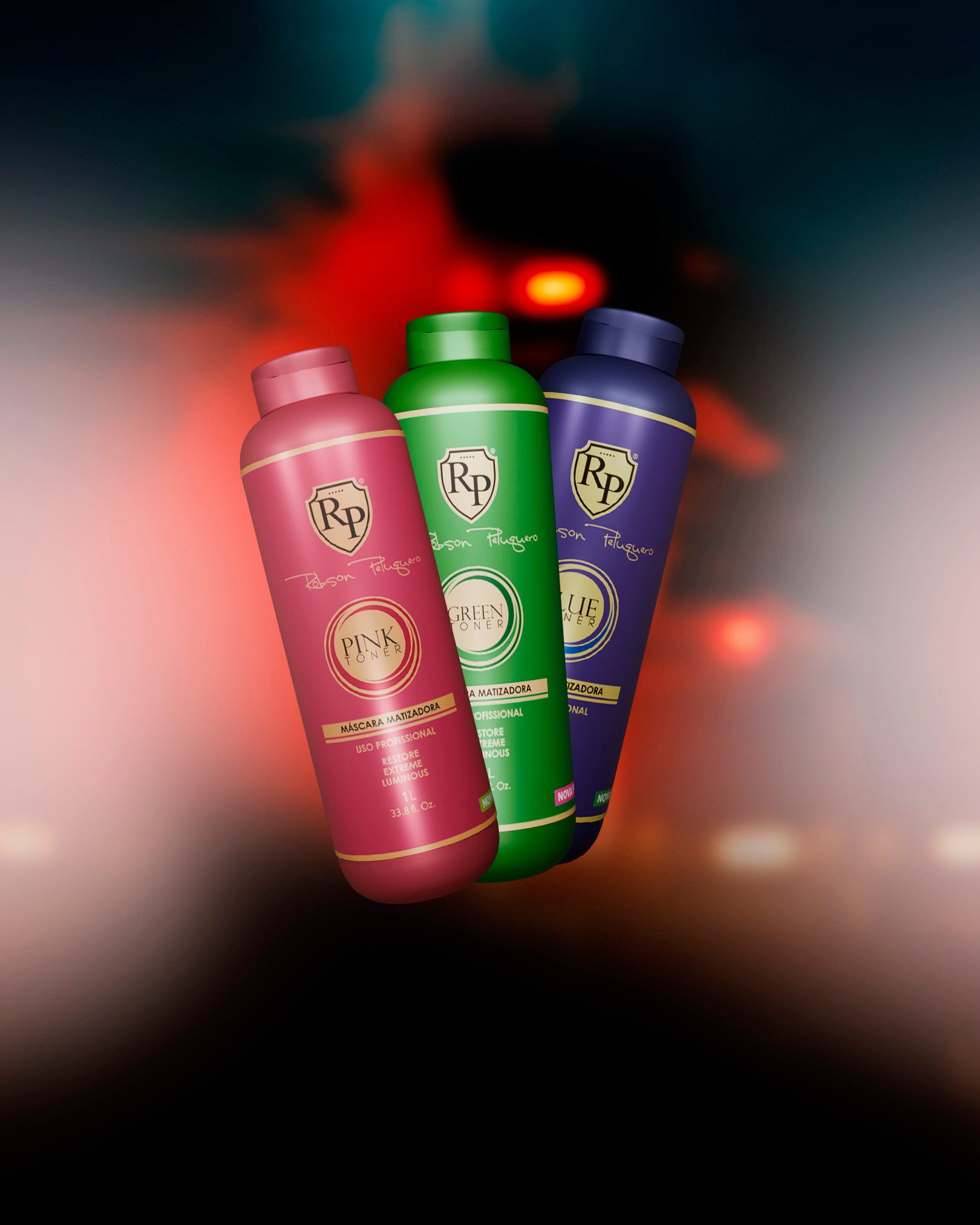 Kit 3x Robson Peluquero Mask 1 Litre / 3x 32.8 Fl Oz