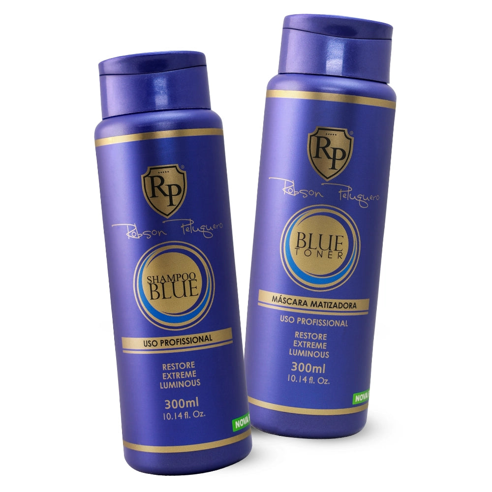 Robson Peluquero Home Care Blue / Platinum Kit 2x300ml / 2x 10.1 Oz